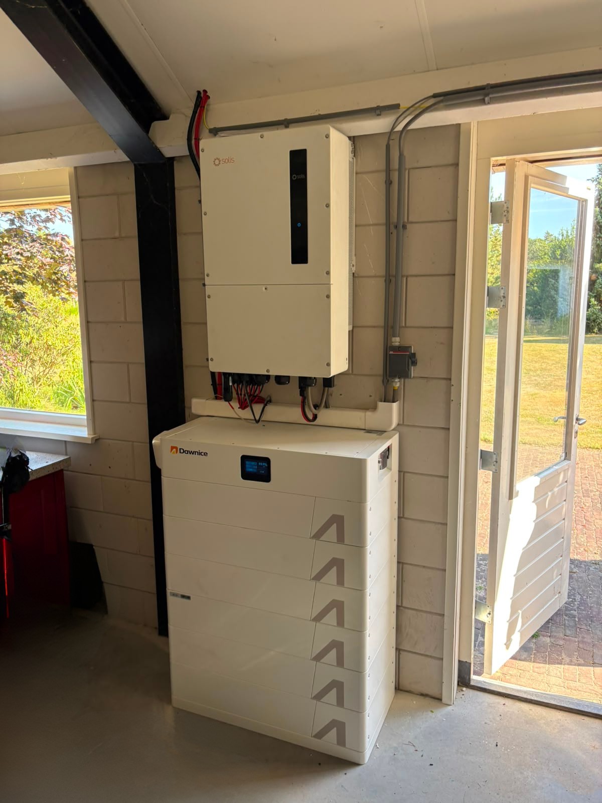 46 kWh Dawnice accusysteem met hybride omvormer